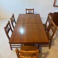 Set Sala da Pranzo in Legno Massello