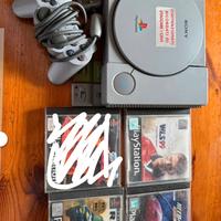 PlayStation one con giochi