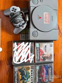 PlayStation one con giochi