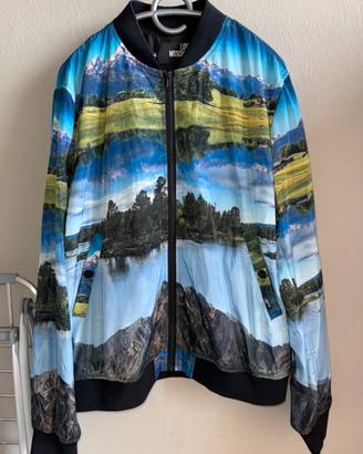Love Moschino Landscape Bomber Jacket size 56