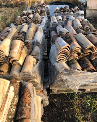 Coppi antichi in laterizio - tegole tetto