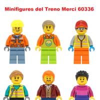 LEGO - Lotto 6 Minifigures del Treno 60336 NUOVO