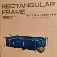 Piscina INTEX 2,6x1,6x 0,65 +pompe + accessori