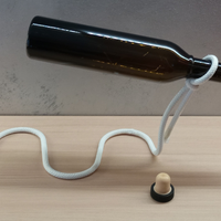 Portabottiglia Corda magica, bottiglia decorativa