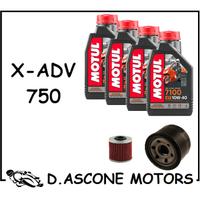 TAGLIANDO X-ADV 750 17-20 MOTUL 7100