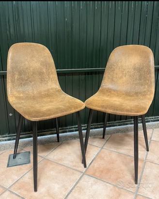 18 Sedie marroni - Stile Industrial