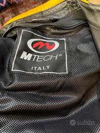 giacca pelle moto m tech