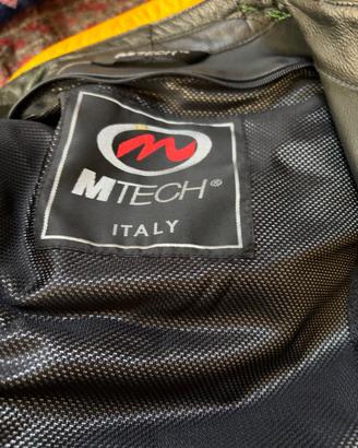 giacca pelle moto m tech