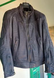 Giacca moto in pelle Dainese Black Hawk