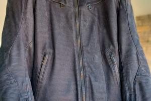 Giacca moto in pelle Dainese Black Hawk