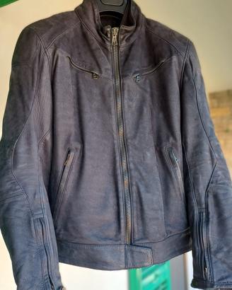 Giacca moto in pelle Dainese Black Hawk