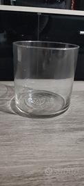Vaso in vetro cilindro