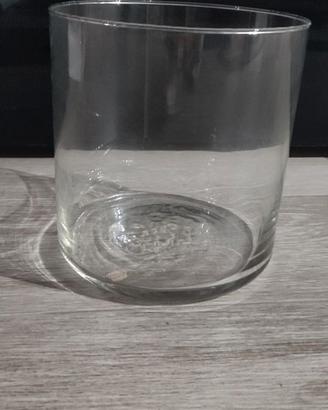 Vaso in vetro cilindro