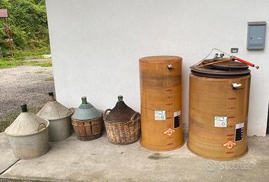 Botti per vino in resina