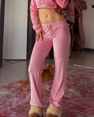 Zara pantaloni rosa a zampa d'elefante, S