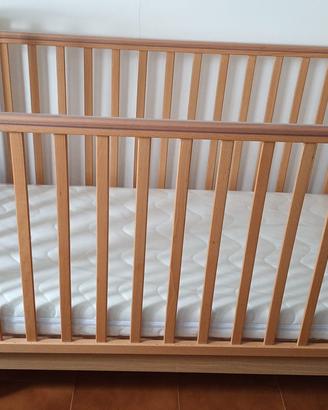 Lettino pali con materasso aerosleep
