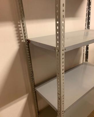 scaffale metallo cm 100x40 H 180 grigio 5 ripiani