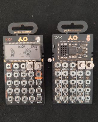 pocket operator teenage engineering KO e Tonic