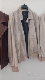 giubbotto in vera pelle e finta pelle 