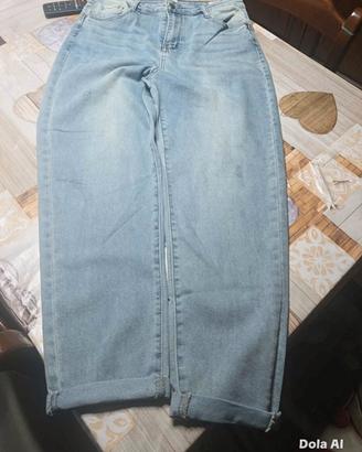 Jeans balloon chiari elasticizzati – Taglia 46