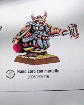 Nano Lord con Martello in metallo Warhammer