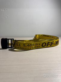 Cintura Off-White Industrial Belt Gialla/Nera