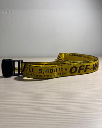 Cintura Off-White Industrial Belt Gialla/Nera