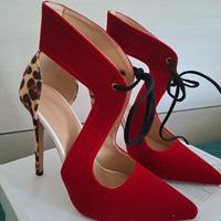 Scarpe Animalier/Rosso