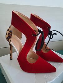 Scarpe Animalier/Rosso
