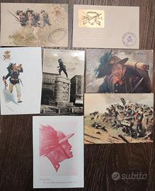 7 cartoline bersaglieri