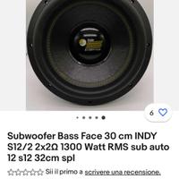 Subwoofer per impianto audio