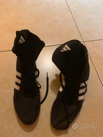 Scarpe piatte da Pugilato nere, Adidas