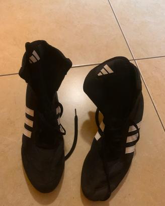 Scarpe piatte da Pugilato nere, Adidas