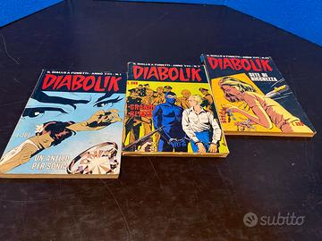 DIABOLIK INEDITO ANNO XVII 3 numeri