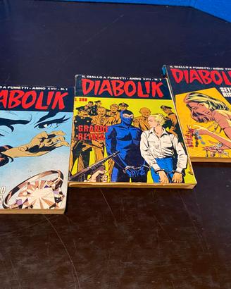 DIABOLIK INEDITO ANNO XVII 3 numeri