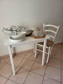 Scrivania con sedia  shabby