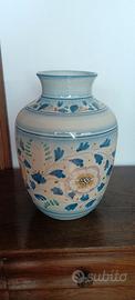 Vaso Ceramica Caltagirone Fiori Blu