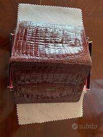 portafoglio uomo vintage di coccodrillo