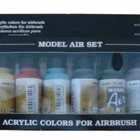 90 COLORI ACRILICI PER AEROGRAFO 8 pezzi da 17ml.