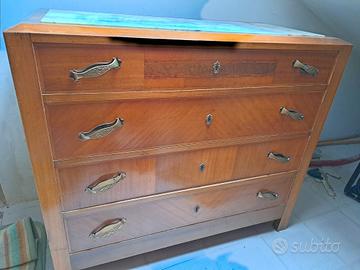 Camera da letto matrimoniale degli anni 1946 circa