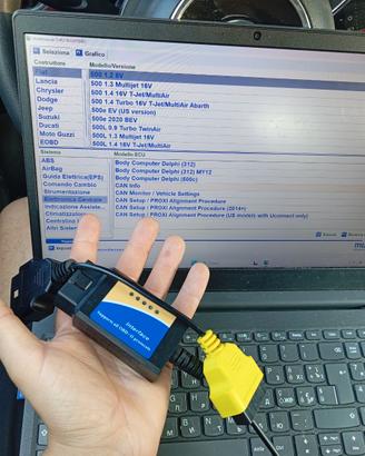 🔥 MultiECUScan originale + Cavo OBD ELM327 Fiat A