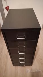 Cassettiera IKEA HELMER con rotelle colore nero
