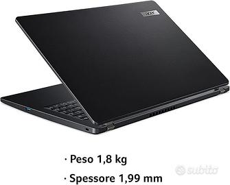 Ultrabook TravelMate 15.6" i7-1165G7 Ram 16GB SSD