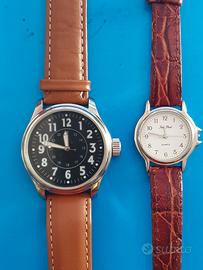 Due orologi al quarzo funzionanti batteria nuova
