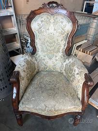 Poltrona d’epoca stile Luigi XV