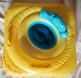 canotto gonfiabile bambini giallo azzurro nabaiji