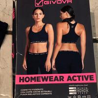 Top + Leggings Givova blu