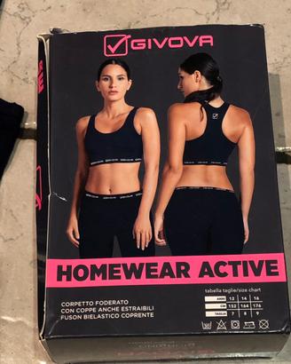 Top + Leggings Givova blu