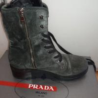 Prada, stivaletti, EU5108 scamosciato old nero TG