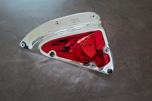 coperchio cassa filtro t4 tenere cromato e rosso /